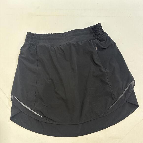 Lululemon Hotty Hot High Rise Skirt Skort Size 8 Black BLK - Picture 11 of 11